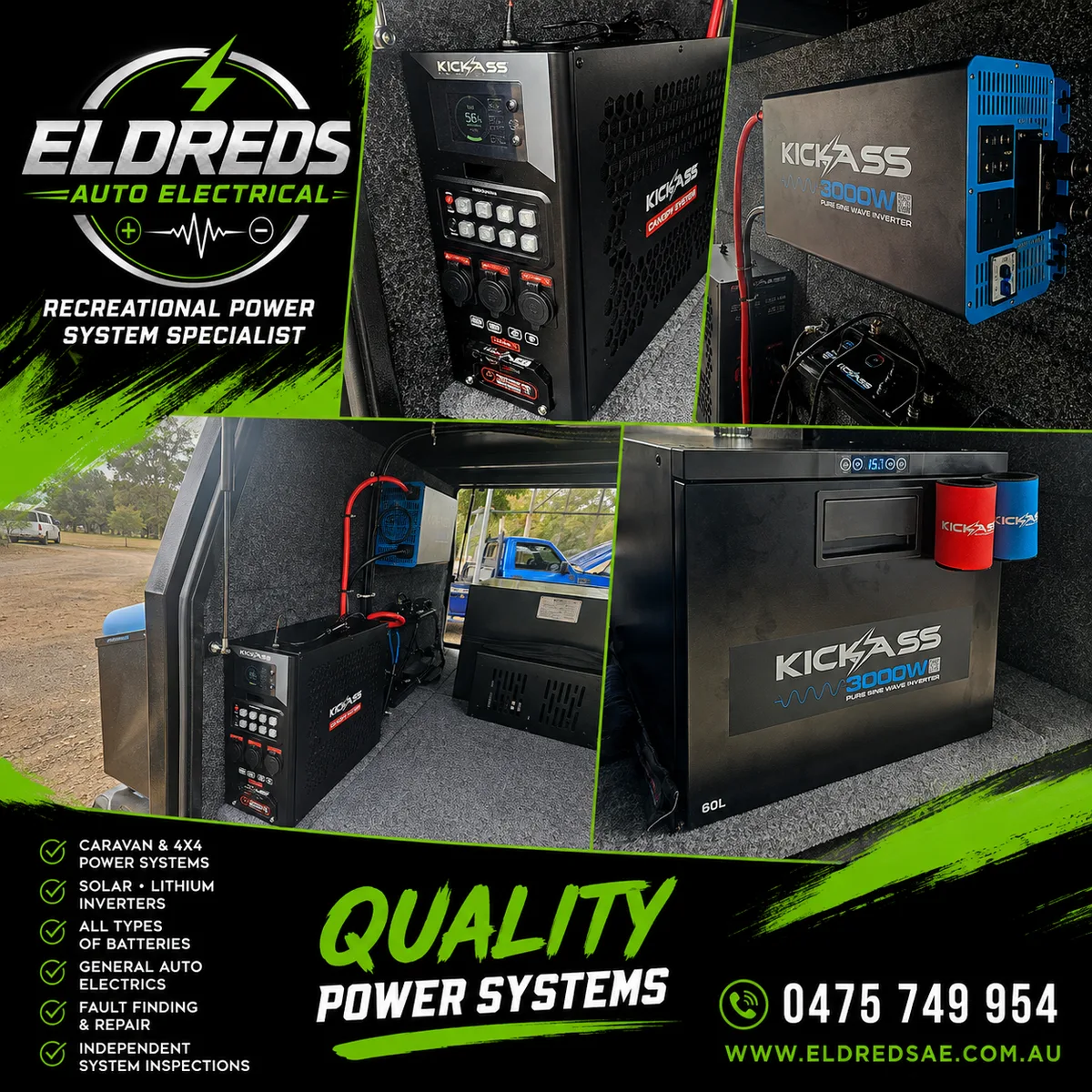 Eldreds Auto Electrical installation work